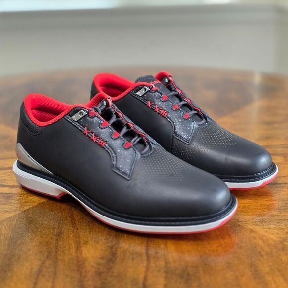 Nike Jordan ADG 5 Wide Low Bred Golf Shoes Women's 9.5 New Black Red FQ7874-001 - Picture 4 of 15